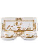 Набор из 2 -х чайных пар 220 мл.,  и  1 подноса, 17,7 см  х 33,3 см .,  ORIENTE ITALIANO AURUM, Ginori, 003RG00 FX2401LXGENG00133000 Набор из 2 -х чайных пар 220 мл.,  и  1 подноса, 17,7 см  х 33,3 см .,  ORIENTE ITALIANO AURUM, Ginori, 003RG00 FX2401LXGENG00133000