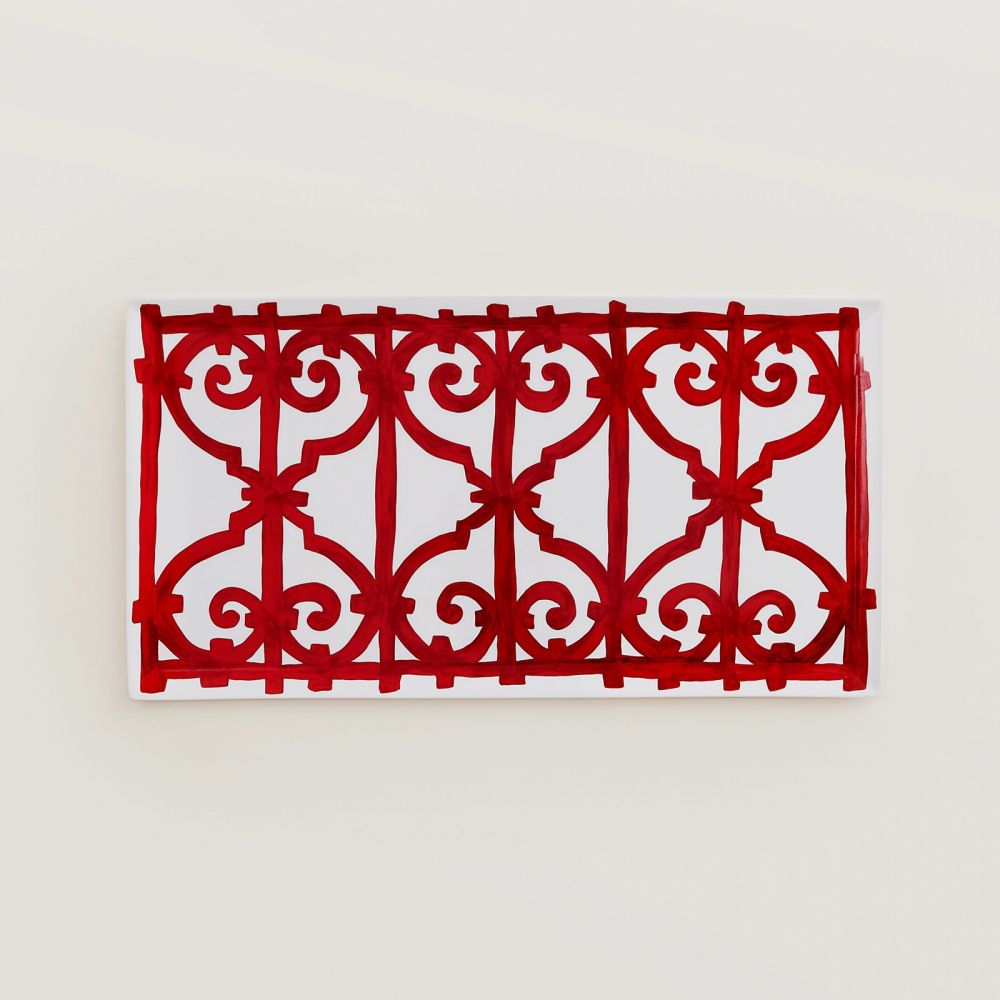 Прямоугольное блюдо 51 x 27  см.,  Balcon du Guadalquivir, HERMES, арт.:011024P
