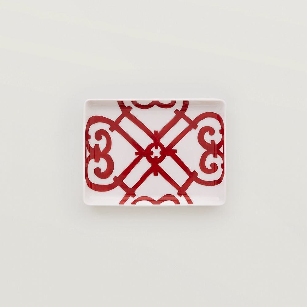 Прямоугольное блюдо 16 x 12  см.,  Balcon du Guadalquivir, HERMES, арт.:011089P