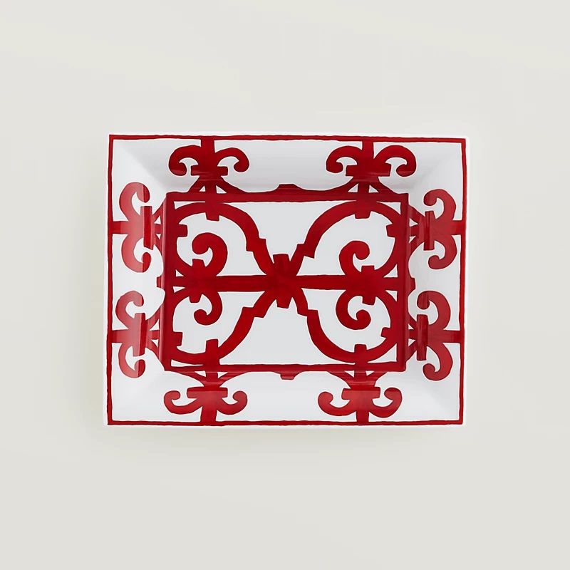 Прямоугольное блюдо 21 x 17  см.,  Balcon du Guadalquivir, HERMES, арт.:011090P