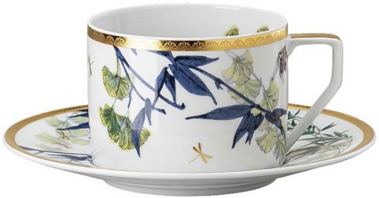 Чашка чайная с блюдцем  230 мл., Д 15,5 см, Rosenthal, Турандот, Heritage Turandot, Чашка чайная с блюдцем  230 мл., Д 15,5 см, Rosenthal, Турандот, Heritage Turandot,