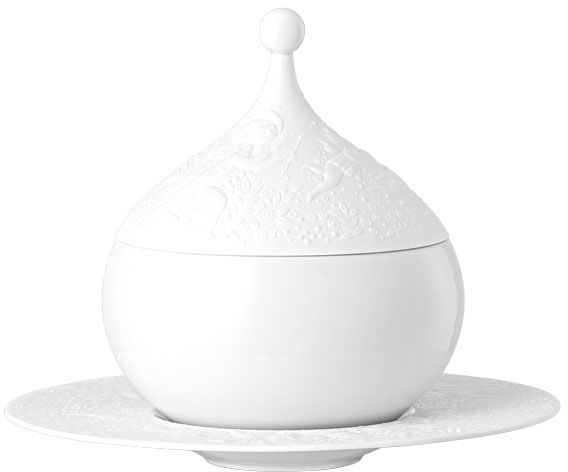 Соусник с блюдцем и крышкой 3 предмета Rosenthal Magic flute 550 мл., арт.11260-306500-11623