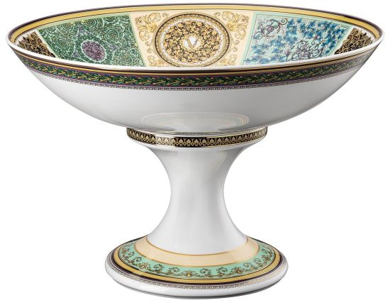 Блюдо глубокое для фруктов на ножке 35,4 см.,  Versace BAROCCO MOSAIC арт. 11280-403728-22885