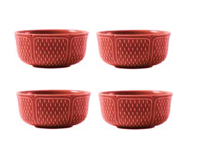 Салатник индивидуальный набор 4 шт., PONT AUX CHOUX RUBIS красный, Д12 см., GIEN, 1166C4B234 Салатник индивидуальный набор 4 шт., PONT AUX CHOUX RUBIS красный, Д12 см., GIEN, 1166C4B234