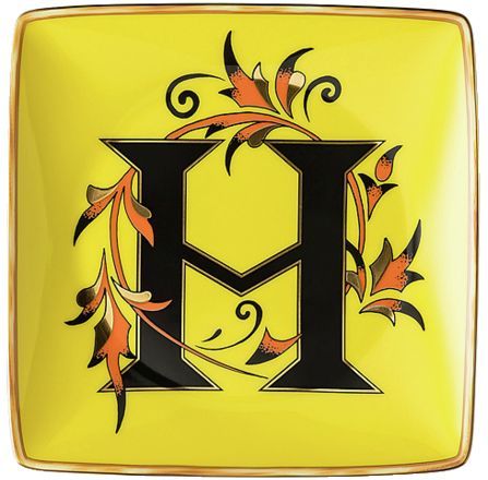 Пиала квадратная 12 см.,  Versace HOLIDAY ALPHABET арт. 11940-403688-15253 Пиала квадратная 12 см.,  Versace HOLIDAY ALPHABET арт. 11940-403688-15253