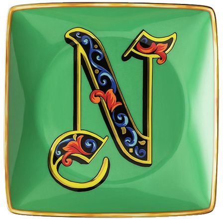 Пиала квадратная 12 см.,  Versace HOLIDAY ALPHABET арт. 11940-403694-15253 Пиала квадратная 12 см.,  Versace HOLIDAY ALPHABET арт. 11940-403694-15253