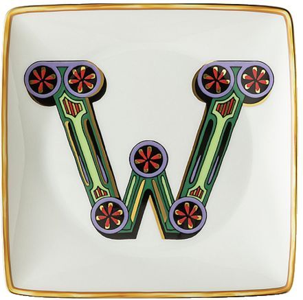 Пиала квадратная 12 см.,  Versace HOLIDAY ALPHABET арт. 11940-403703-15253 Пиала квадратная 12 см.,  Versace HOLIDAY ALPHABET арт. 11940-403703-15253