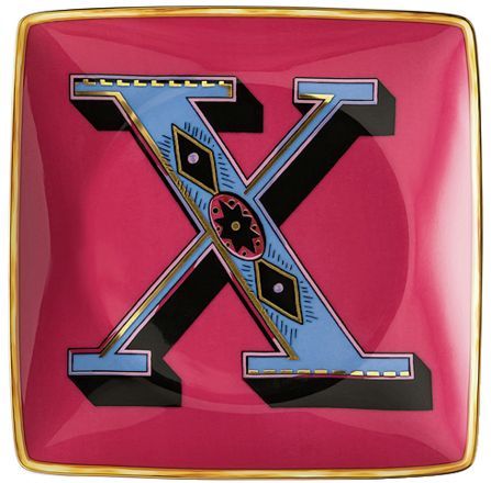 Пиала квадратная 12 см.,  Versace HOLIDAY ALPHABET арт. 11940-403704-15253 Пиала квадратная 12 см.,  Versace HOLIDAY ALPHABET арт. 11940-403704-15253