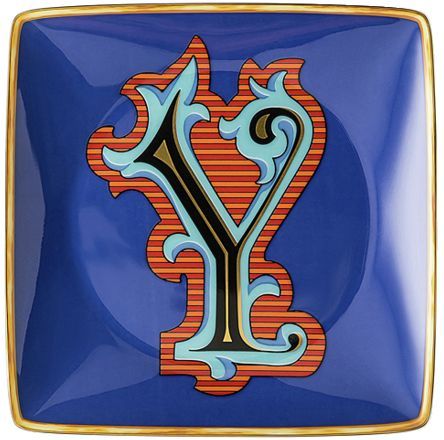 Пиала квадратная 12 см.,  Versace HOLIDAY ALPHABET арт. 11940-403705-15253 Пиала квадратная 12 см.,  Versace HOLIDAY ALPHABET арт. 11940-403705-15253