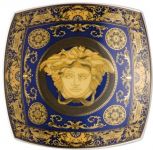 Блюдо квадратное 14 см.,  Versace MEDUSA BLAU арт. 12116-409620-25814