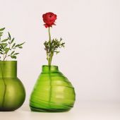 ВАЗА GUAXS BELLY M, ЦВЕТ: ПРОЗРАЧНЫЙ/ЗЕЛЕНЫЙ 1214CLGN ВАЗА GUAXS BELLY M, ЦВЕТ: ПРОЗРАЧНЫЙ/ЗЕЛЕНЫЙ 1214CLGN