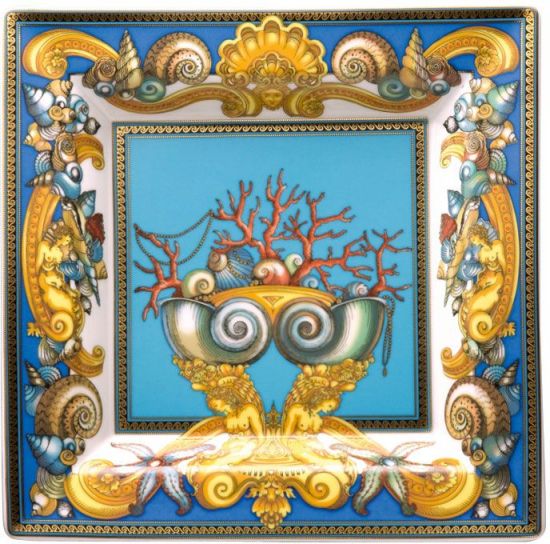 Блюдо квадратное 22 см.,  Versace TRESORS DE LA MER арт. 14085-102817-25822 Блюдо квадратное 22 см.,  Versace TRESORS DE LA MER арт. 14085-102817-25822