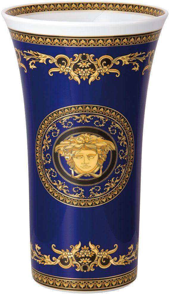 Ваза 34 см., Versace MEDUSA BLAU арт. 14091-409620-26034