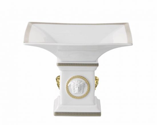 Блюдо на ножке Versace GORGONA WHITE арт. 14095-102845-25423 Блюдо на ножке Versace GORGONA WHITE арт. 14095-102845-25423