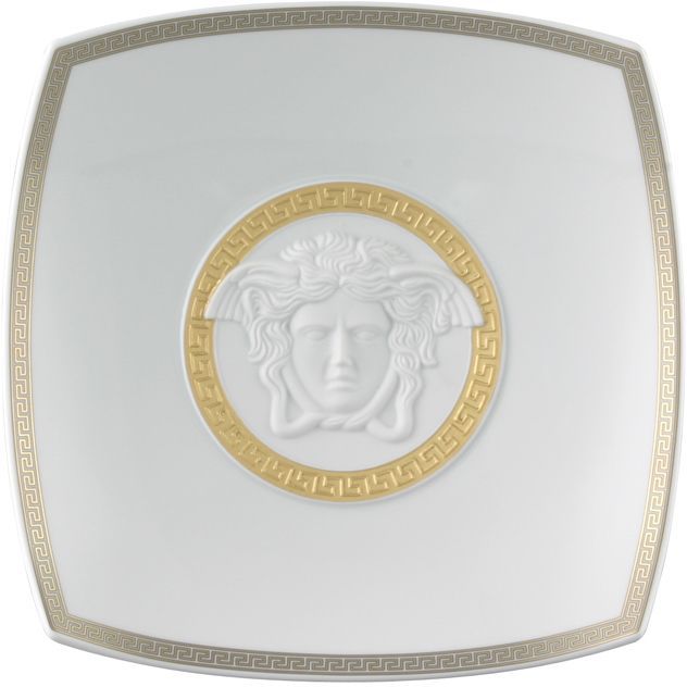 Блюдо квадратное 22 см.,  Versace GORGONA WHITE арт. 14095-102845-25822