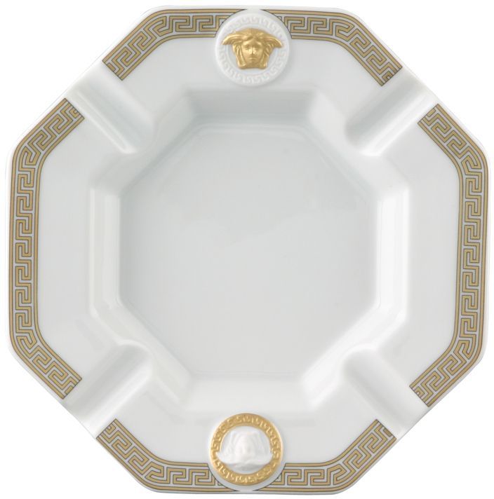 Пепельница 14 см., Versace GORGONA WHITE арт. 14095-102845-27233