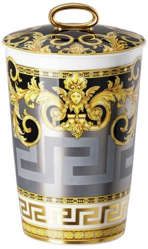 Свеча в фарфоровой колбе с крышкой   Versace PRESTIGE GALA арт. 14402-403637-24868