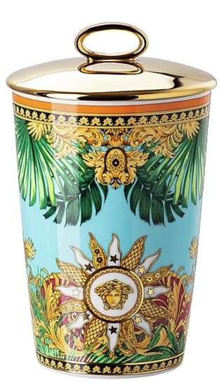 Свеча в фарфоровой колбе с крышкой   Versace JUNGLE ANIMALIER арт. 14402-403713-24868 Свеча в фарфоровой колбе с крышкой   Versace JUNGLE ANIMALIER арт. 14402-403713-24868