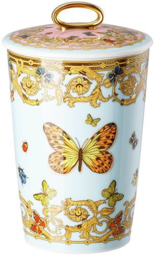 Свеча в фарфоровой колбе с крышкой   Versace JARDIN DE VERSACE арт. 14402-409609-24868 Свеча в фарфоровой колбе с крышкой   Versace JARDIN DE VERSACE арт. 14402-409609-24868