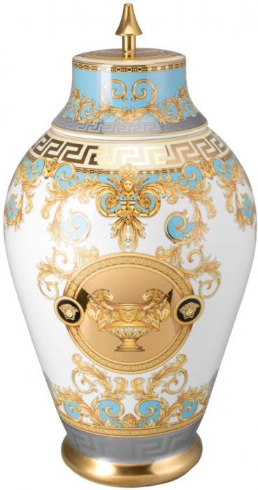 Ваза с крышкой 76 см., Versace PRESTIGE GALA BLEU арт. 14451-403638-26776 Ваза с крышкой 76 см., Versace PRESTIGE GALA BLEU арт. 14451-403638-26776