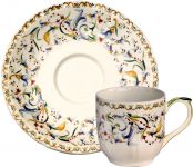 Кофейная пара TOSCANA , (2 чашки 2 блюдца )Д 14 cm - 85 мл - H 6 cm