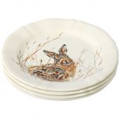 Тарелка десертная Д23 см,,  Детеныши диких животных в ассортименте НАБОР 4 ШТ.., SOLOGNE, GIEN