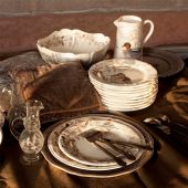 Тарелка десертная Д23 см,,  Детеныши диких животных в ассортименте НАБОР 4 ШТ.., SOLOGNE, GIEN