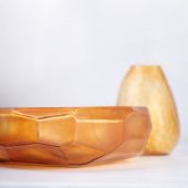 ВАЗА GUAXS CUBISTIC BOWL, ЦВЕТ: ПРОЗРАЧНЫЙ/ЗОЛОТОЙ 1654CLGD