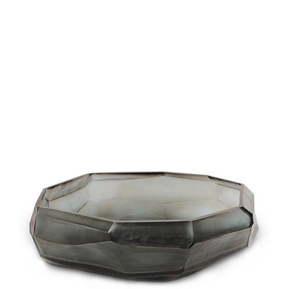 ВАЗА GUAXS CUBISTIC BOWL, ЦВЕТ: ИНДИГО(СИНИЙ)/ДЫМЧАТОСЕРЫЙ 1654INGY