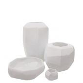 ВАЗА GUAXS CUBISTIC BOWL, ЦВЕТ: ОПАЛ, БЕЛЫЙ 1654OP