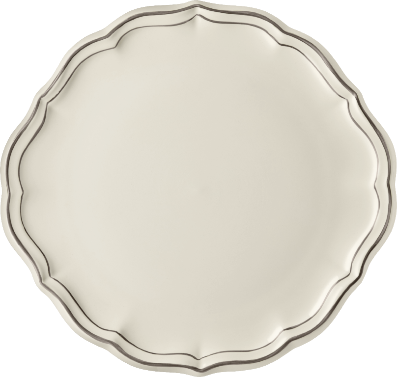 Блюдо для торта 31,7 см., FILET TAUPE, GIEN, 1692BPGA22