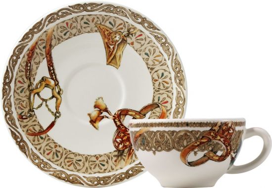 Чайная пара набор 2 ШТ..Лошади ветра 160мл,, - Д 15,2 cm, арт,17512PTH01 ,CHEVAUX DU VENT, GIEN Чайная пара набор 2 ШТ..Лошади ветра 160мл,, - Д 15,2 cm, арт,17512PTH01 ,CHEVAUX DU VENT, GIEN