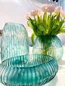 Ваза Guaxs CLEMENTE TALL,clear/petrol,30см.,,арт.:: 1778CLPE Ваза Guaxs CLEMENTE TALL,clear/petrol,30см.,,арт.:: 1778CLPE