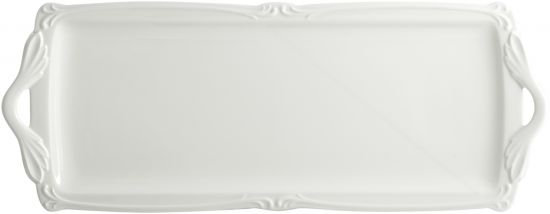 Блюдо прямоугольное сервировочное  ROCAILLE BLANC, 39 X 15,5 cm GIEN