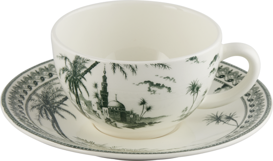 Набор из 2-х Чайных пар Восточный пейзаж LES DEPAREILLEES VERT, 180 МЛ, GIEN