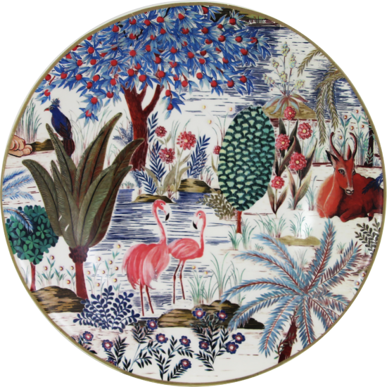 Набор тарелок суп / паста набор 4 ШТ.., LE JARDIN DU PALAIS, Д 22 см,, GIEN Набор тарелок суп / паста набор 4 ШТ.., LE JARDIN DU PALAIS, Д 22 см,, GIEN