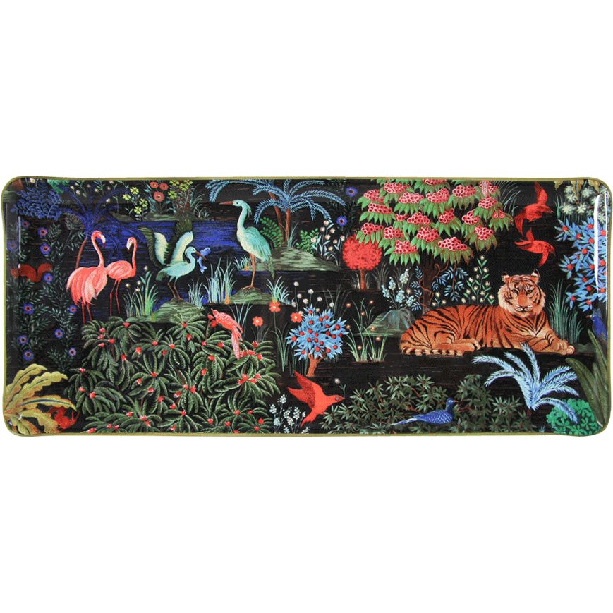 Блюдо прямоугольное LE JARDIN DU PALAIS, 36 X 15,5 см,, GIEN