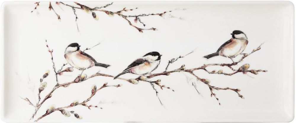 Блюдо прямоугольное LES OISEAUX DE LA FORET, 36 X 15,5 cm GIEN