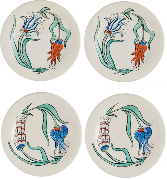 Набор тарелок хлеб / канапе 4 шт., Д  16,5 см., LA FAVORITE, GIEN Набор тарелок хлеб / канапе 4 шт., Д  16,5 см., LA FAVORITE, GIEN