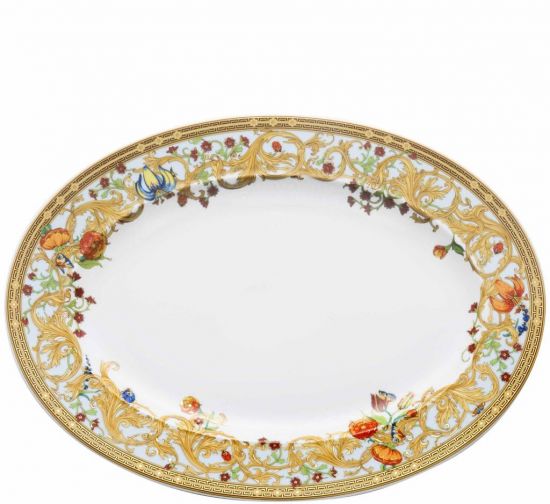 Блюдо овальное 40 см.,  Versace JARDIN DE VERSACE арт. 19300-409609-12740 Блюдо овальное 40 см.,  Versace JARDIN DE VERSACE арт. 19300-409609-12740