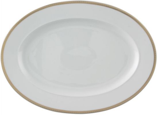 Блюдо овальное 34 см.,  Versace MEANDRE D'OR арт. 19310-409950-12734 Блюдо овальное 34 см.,  Versace MEANDRE D'OR арт. 19310-409950-12734