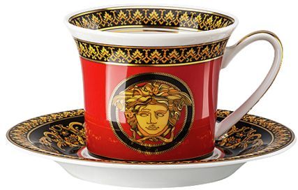 Чашка с блюдцем для эспрессо, 90 мл., Versace MEDUSA арт. 19315-409605-14715