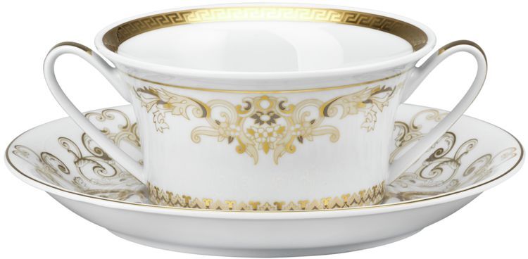 Бульоница с блюдцем 280 мл., Versace MEDUSA GALA GOLD арт. 19325-403636-10420