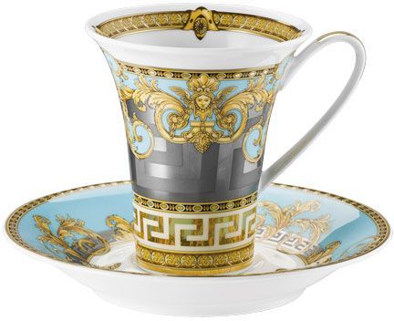 Чашка с блюдцем 230 мл., Versace PRESTIGE GALA BLEU арт. 19325-403638-14740