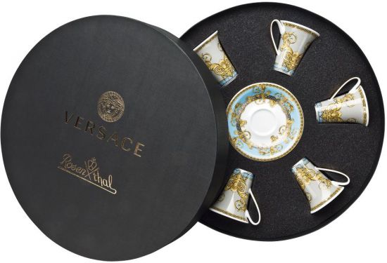 Набор чашек с блюдцами  6 шт  Versace PRESTIGE GALA BLEU арт. 19325-403638-29254 Набор чашек с блюдцами  6 шт  Versace PRESTIGE GALA BLEU арт. 19325-403638-29254