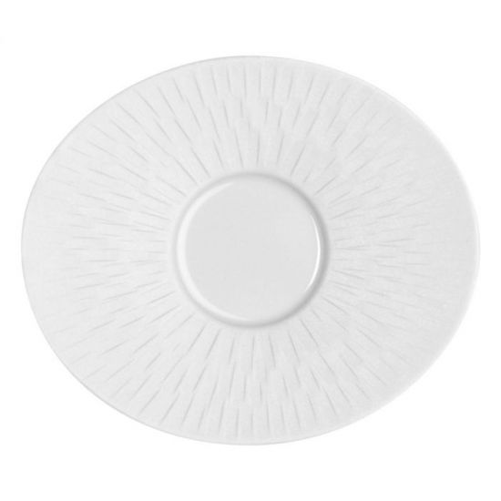 Блюдце под кофейную чашку 14х12 см., BOREAL SATIN WHITE, DEGRENNE, арт.193321