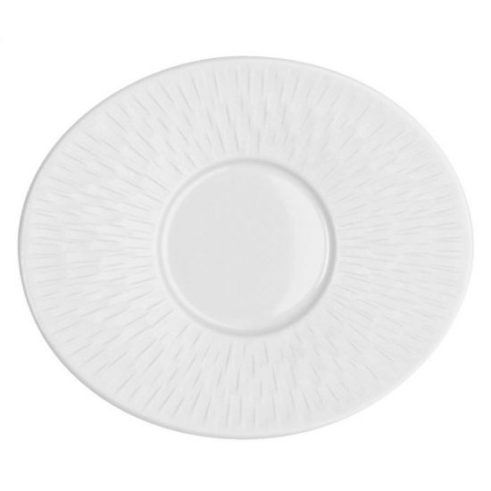 Блюдце под чашку 16,5х14 см., BOREAL SATIN WHITE, DEGRENNE, арт.193322