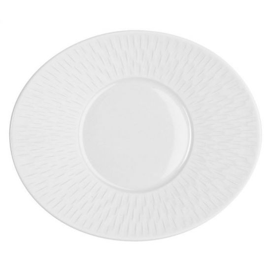 Блюдце под чашку 20х17 см., BOREAL SATIN WHITE, DEGRENNE, арт.193323