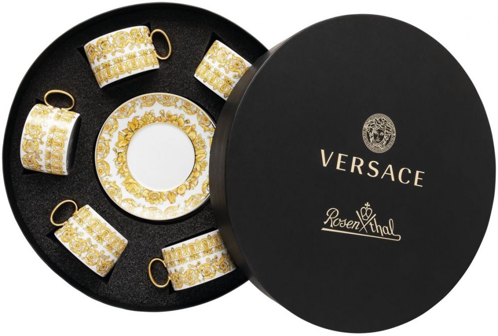 Набор чашек с блюдцами  6 шт 200 мл., Versace Medusa Rhapsody