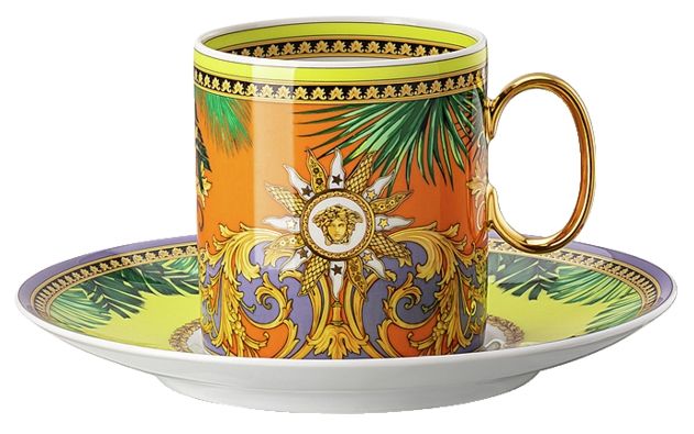 Чашка с блюдцем 230 мл., Versace JUNGLE ANIMALIER арт. 19335-403713-14740